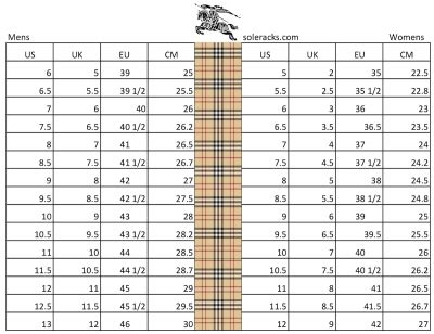 misure taglia 14y burberry|burberry size chart pdf.